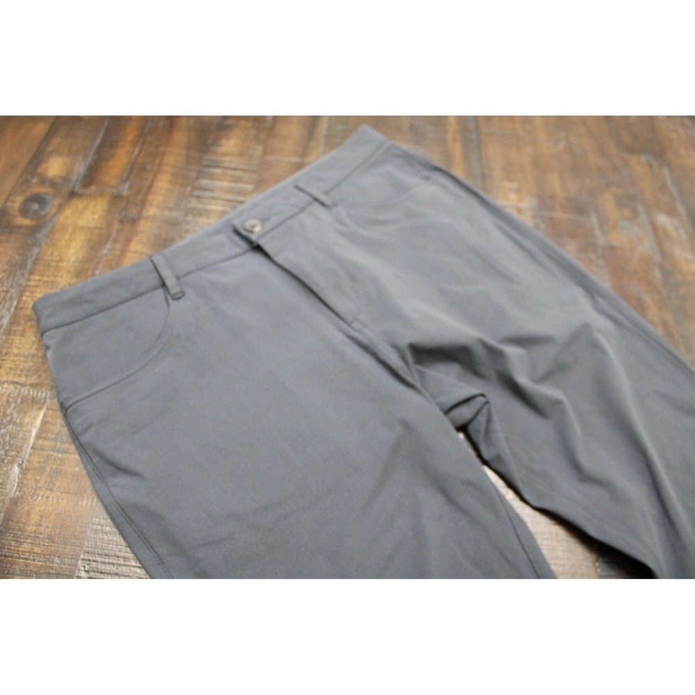 Vuori Pants Mens 34x32 Gray Microfiber Chino Regular Fit Straight Leg Casual - Picture 4 of 7